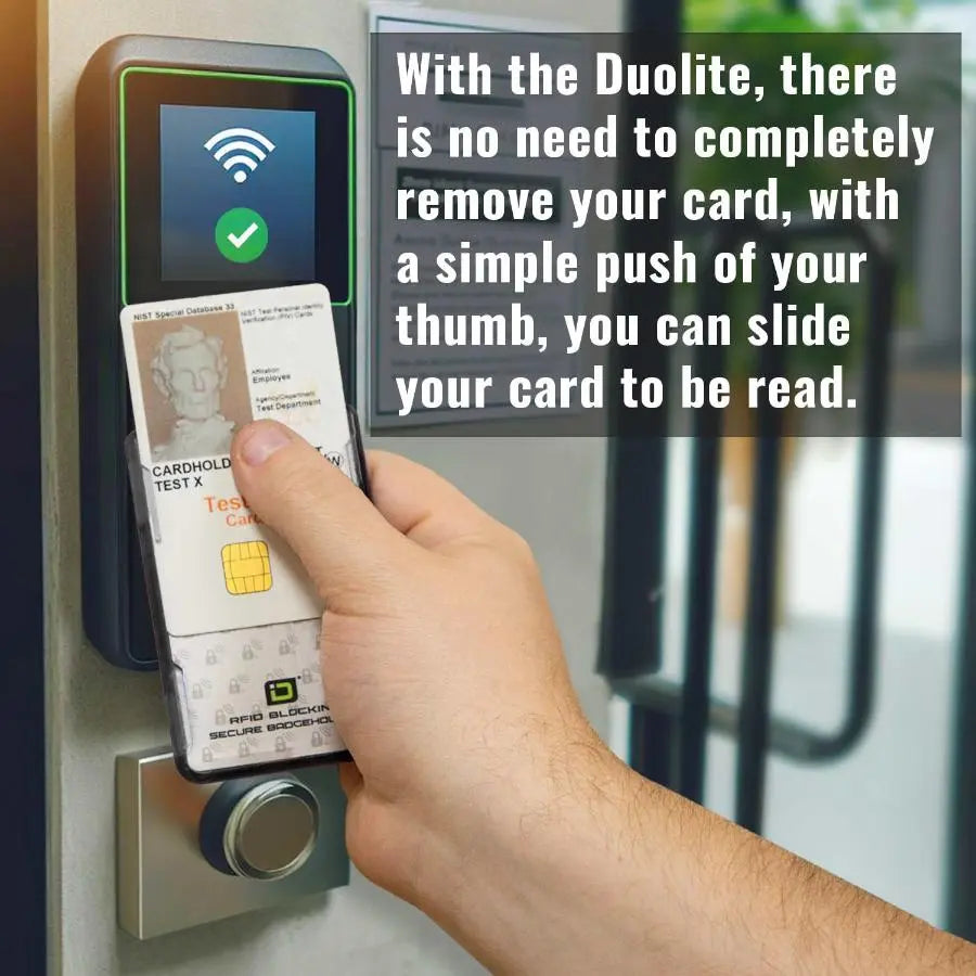 Secure Badge Holder DuoLite ® Vertical 2 ID Card Holder ID Stronghold