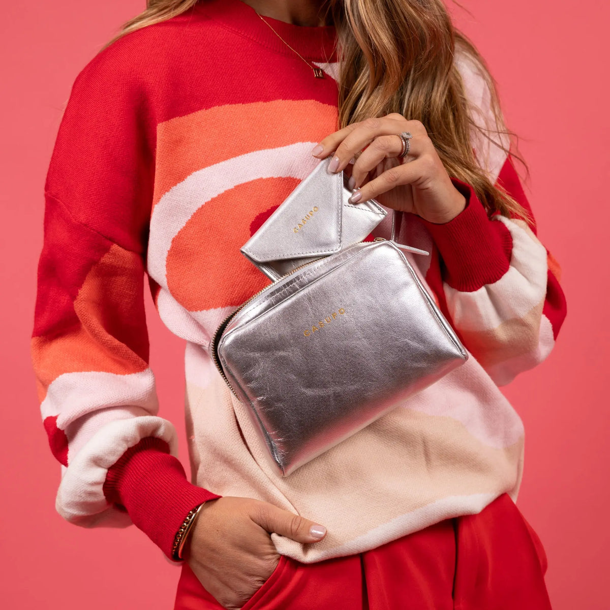 Mini Envelope Wallet With RFID protection - Silver CASUPO