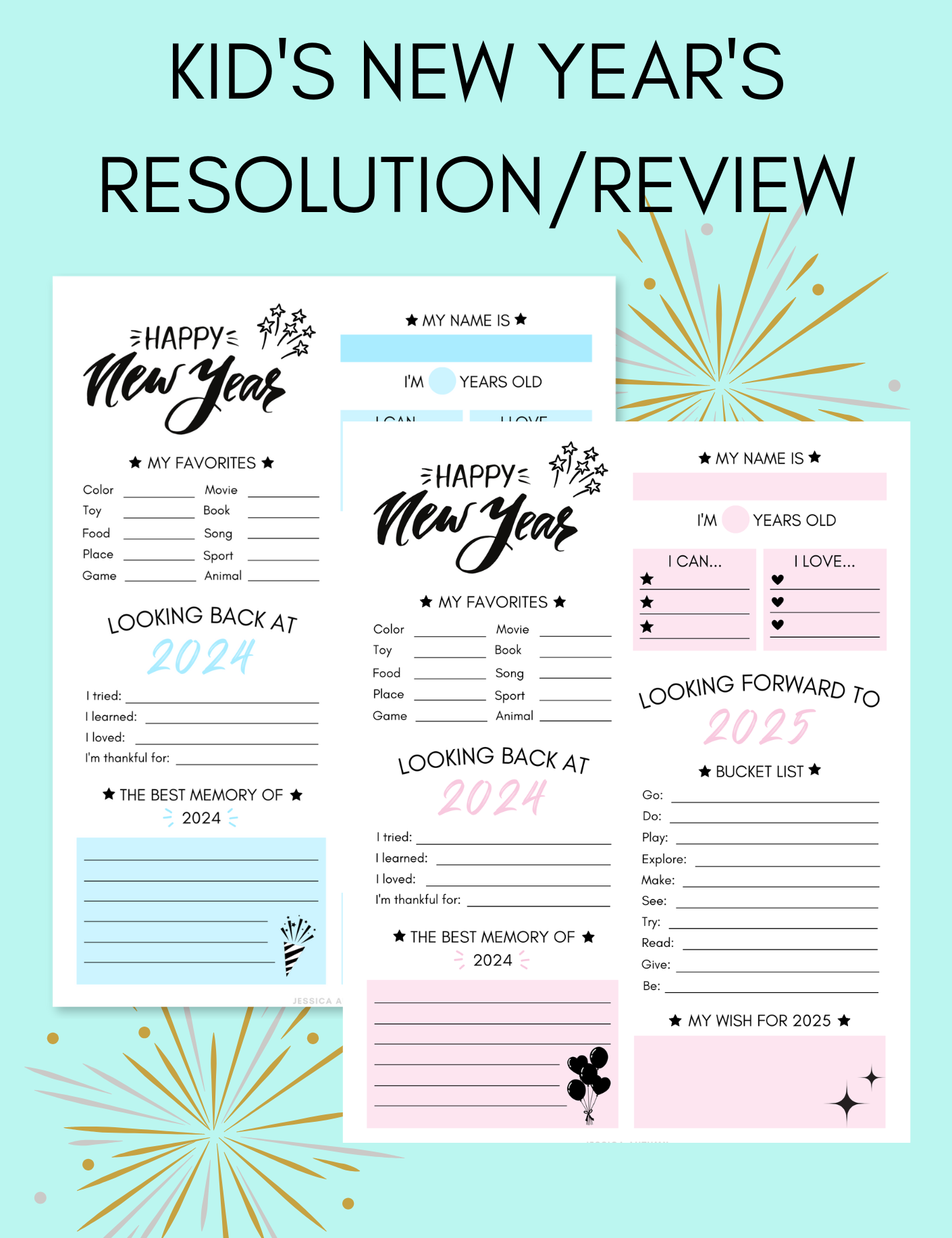 Kid's New Year's Resolution and Review Jessica Autumn