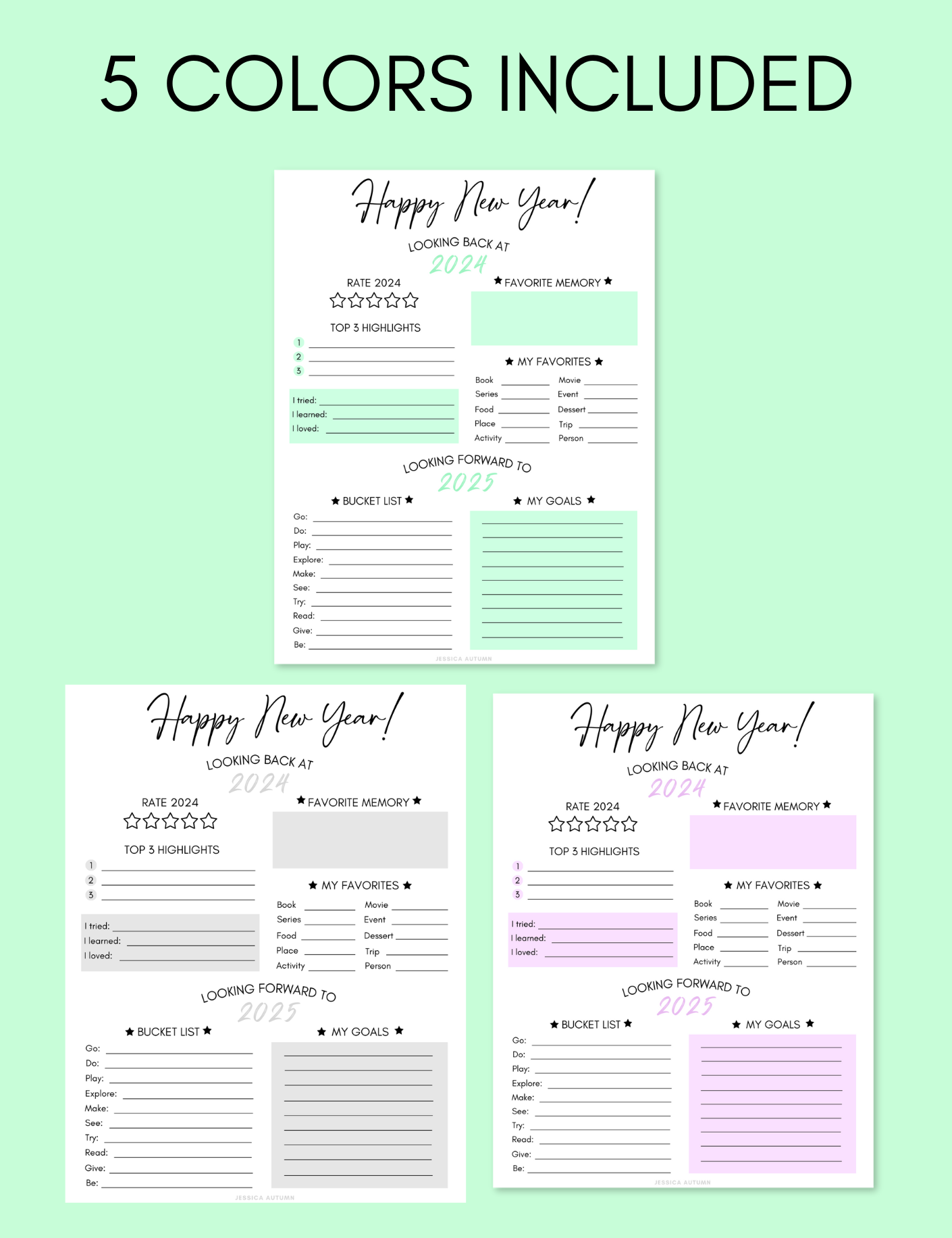 New Year's Resolution and Review Jessica Autumn