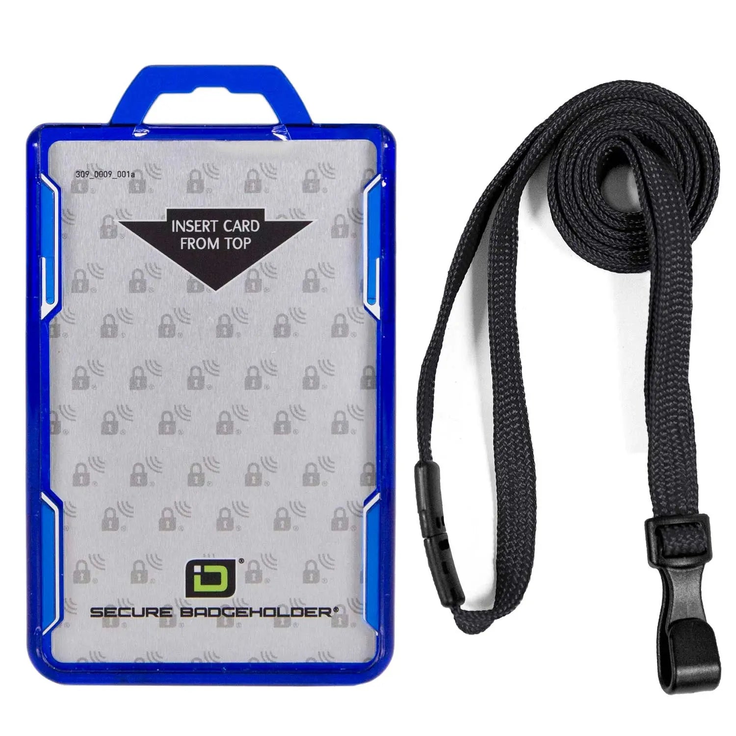 Secure Badge Holder Duolite ® Vertical 2 ID Card Holder, and Lanyard Bundle ID Stronghold