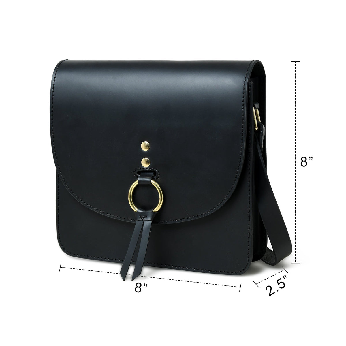 Black Elegance Crossbody Sling Bag Classy Leather Bags