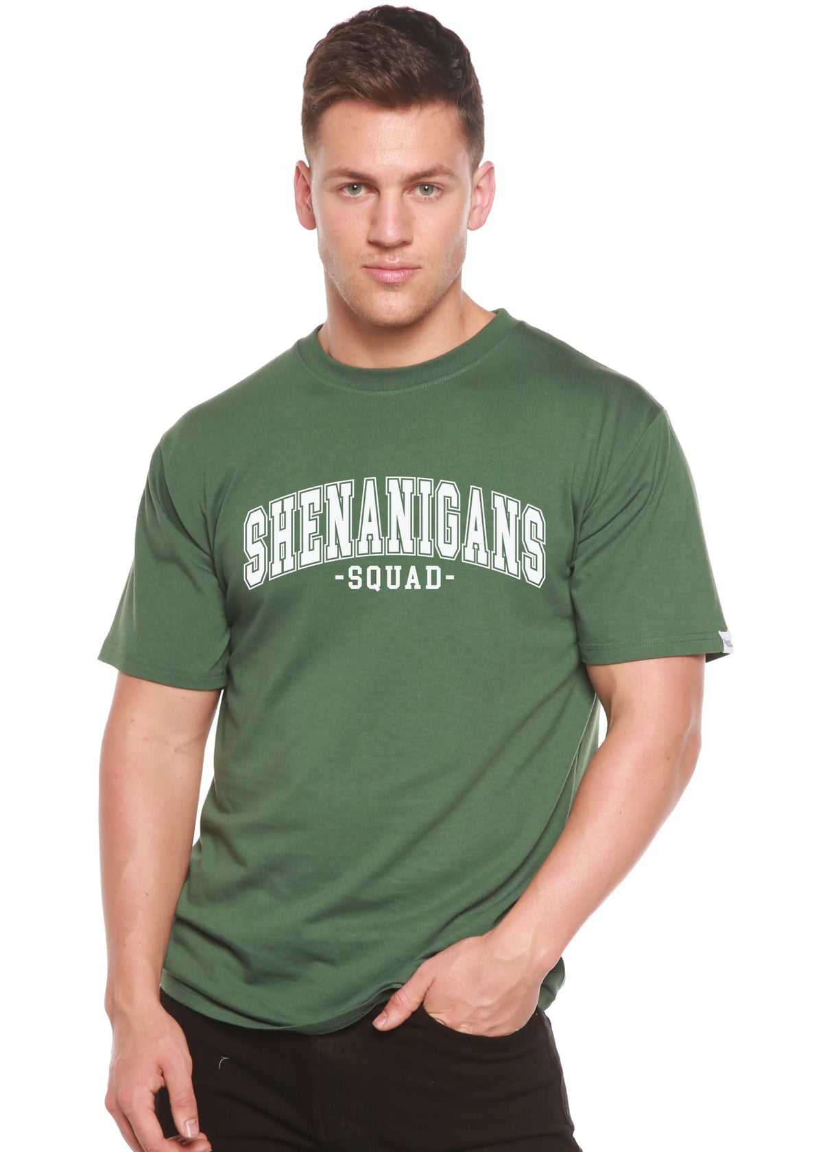 Shenanigans Squad Unisex Bamboo/Cotton Graphic T-Shirt Spun Bamboo