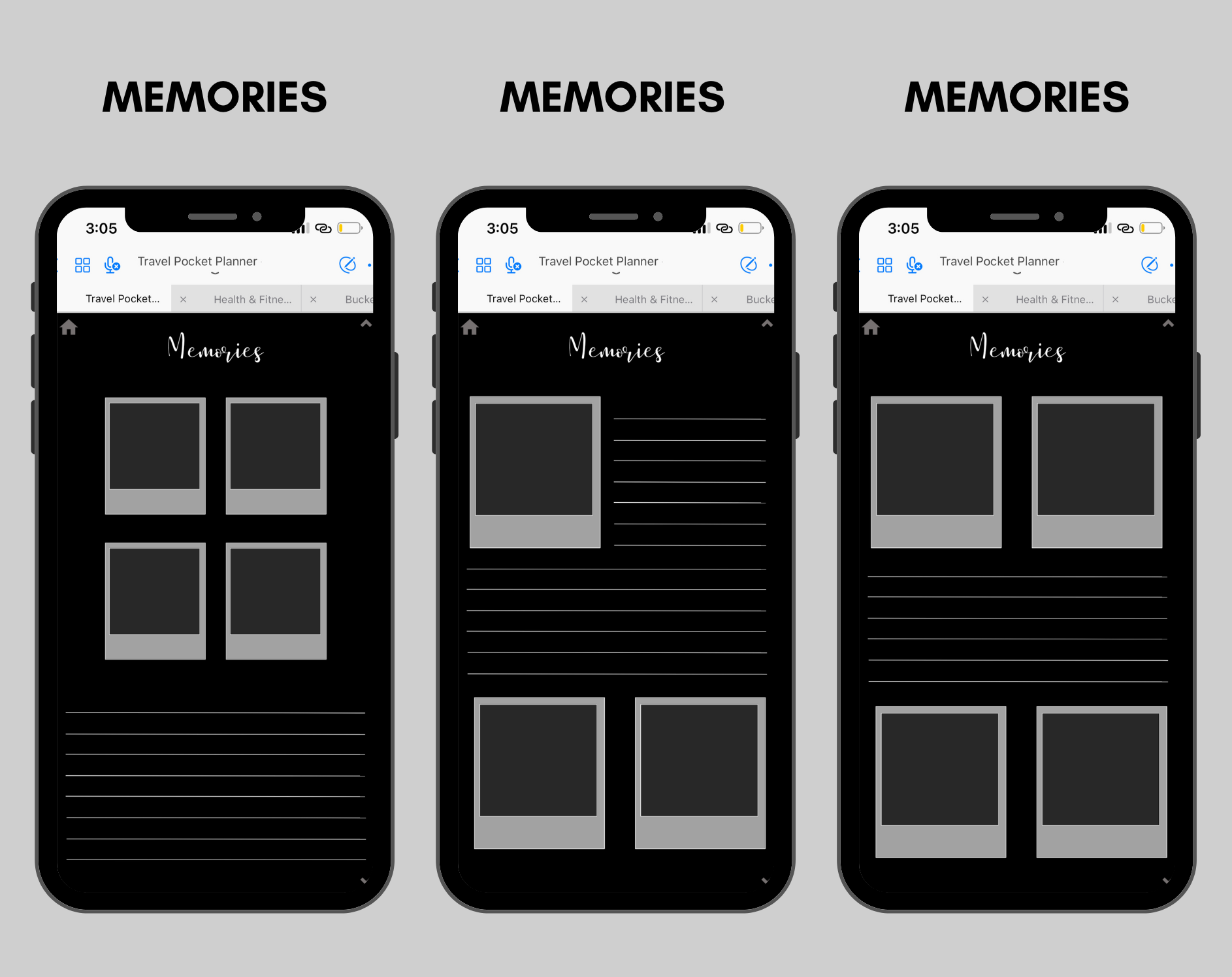 Digital Travel Phone Planner Dark Mode Jessica Autumn