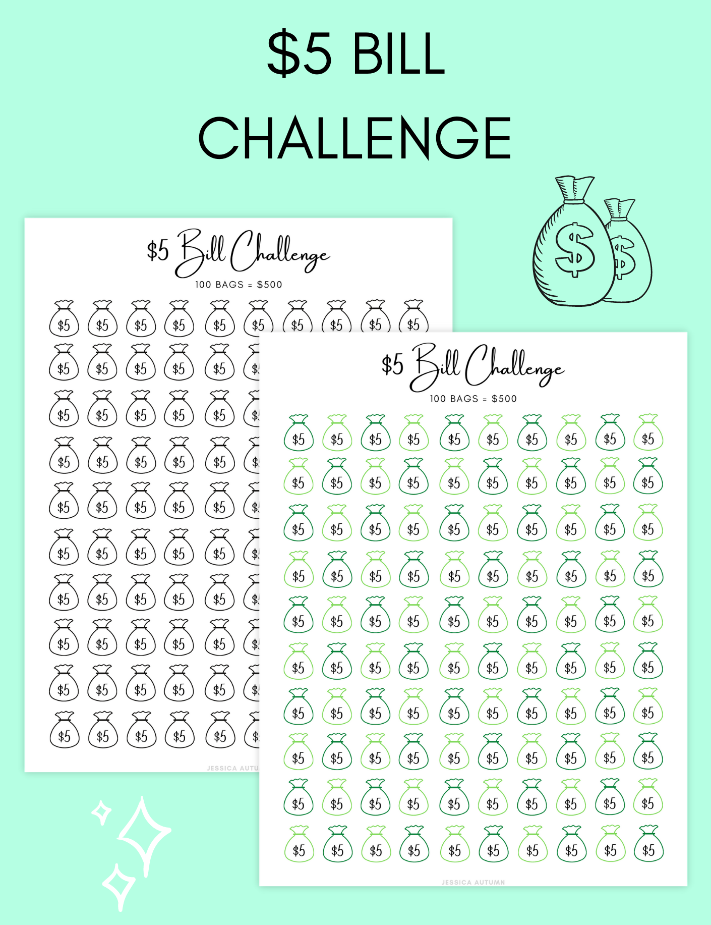 $5 Bill Challenge Jessica Autumn