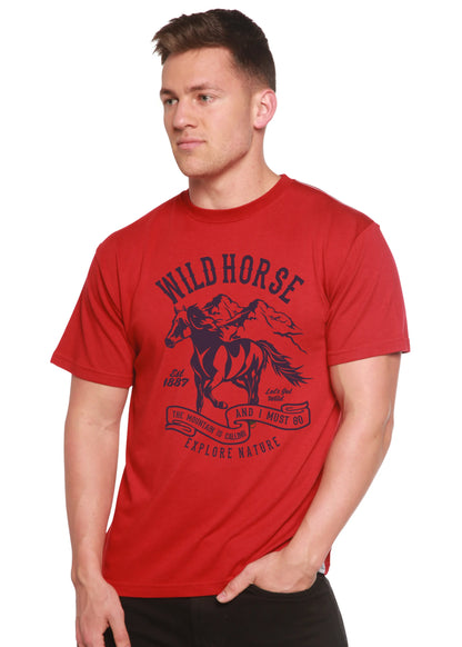 Wild Horse Spun Bamboo® Men's Bamboo Viscose/Organic Cotton Short Sleeve Graphic T-Shirt Spun Bamboo
