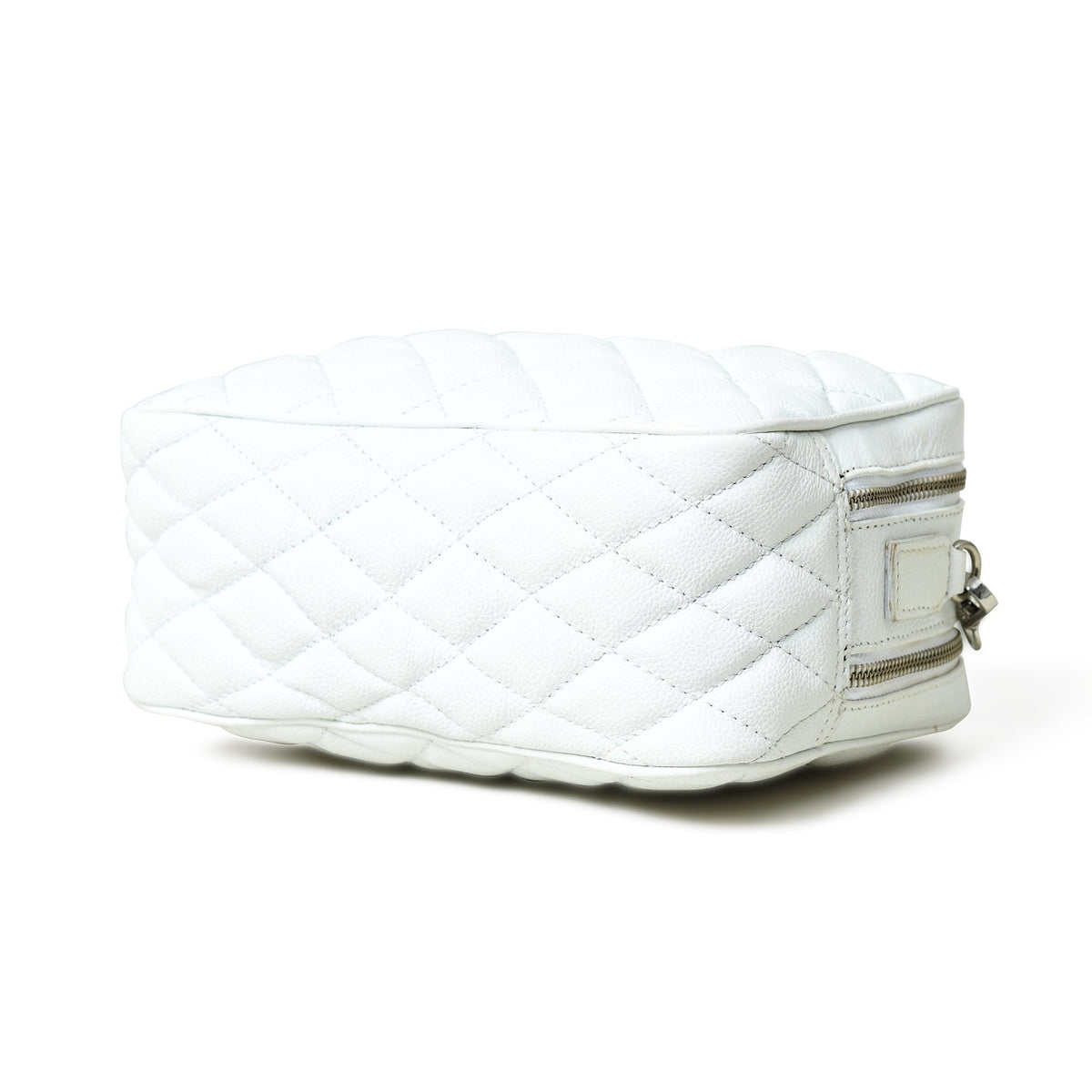 Mini Quilted Crossbody Bag, White Classy Leather Bags