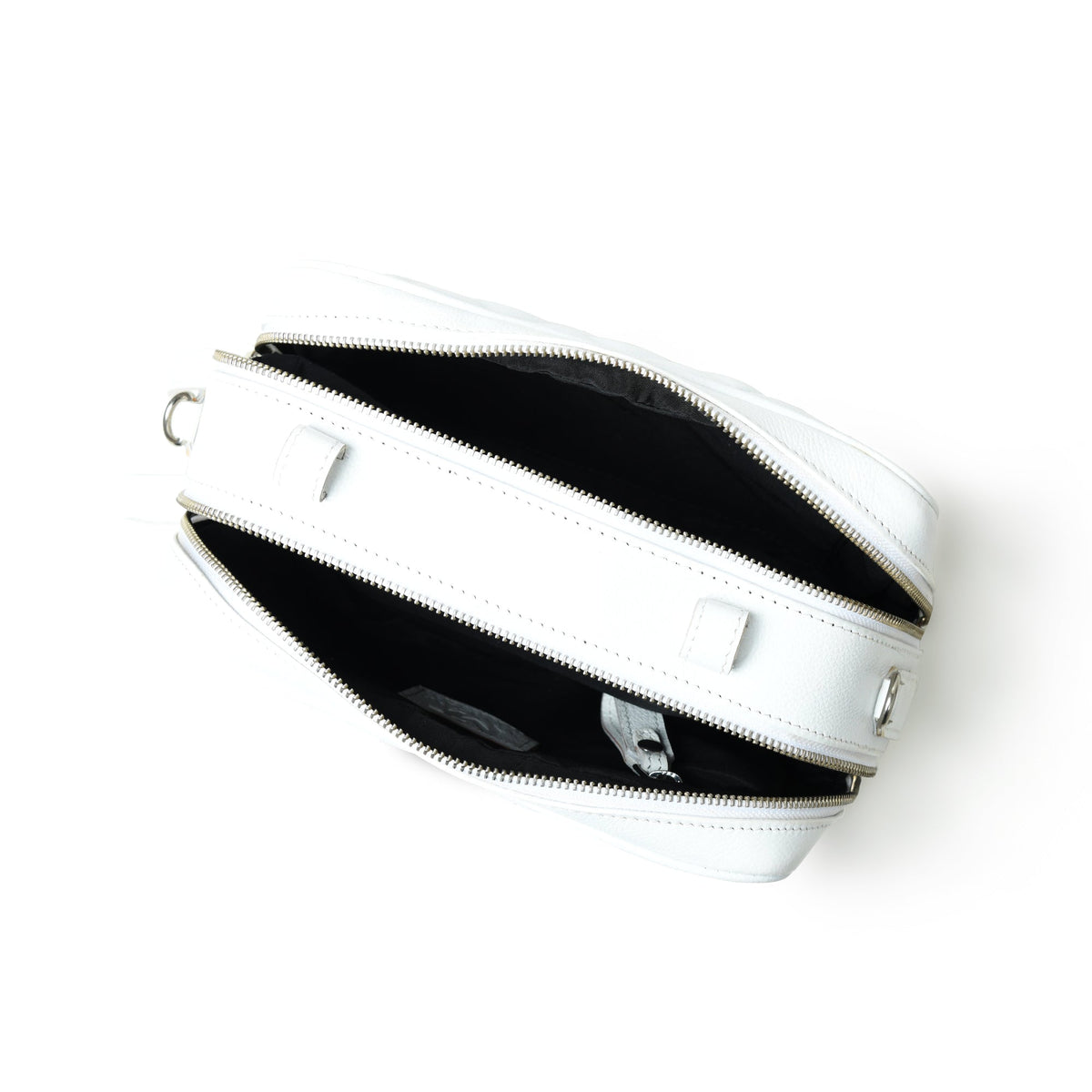 Mini Quilted Crossbody Bag, White Classy Leather Bags