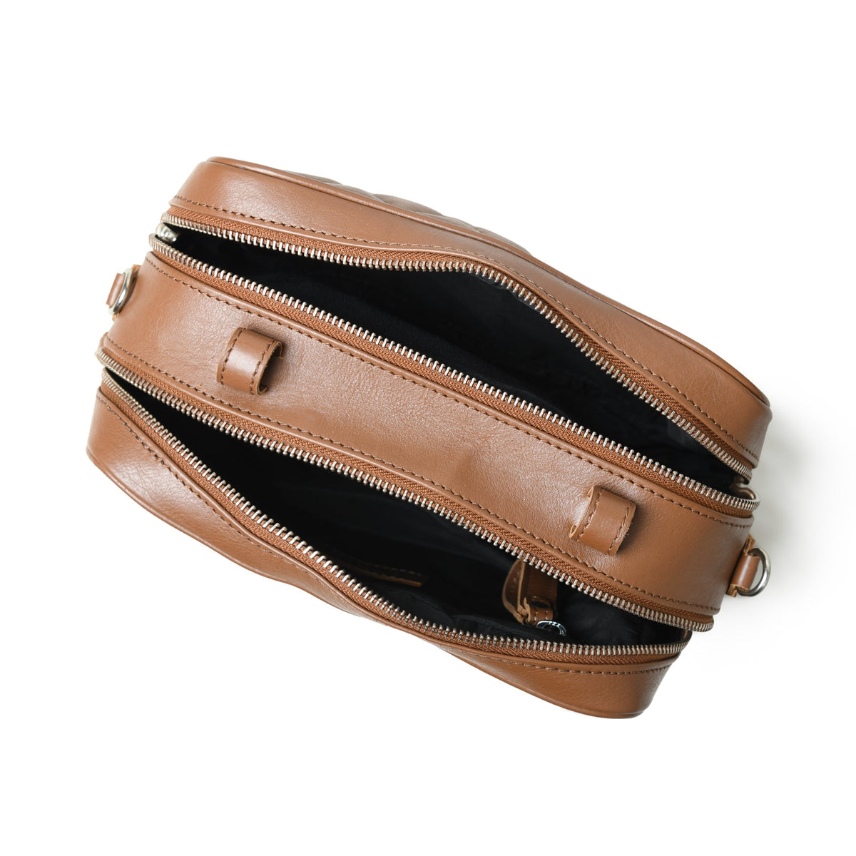 Mini Quilted Crossbody Bag, Rich Brown Classy Leather Bags