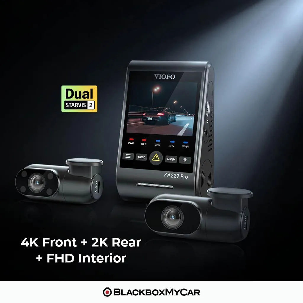 VIOFO A229 Pro 4K UHD 3-Channel Dash Cam BlackboxMyCar