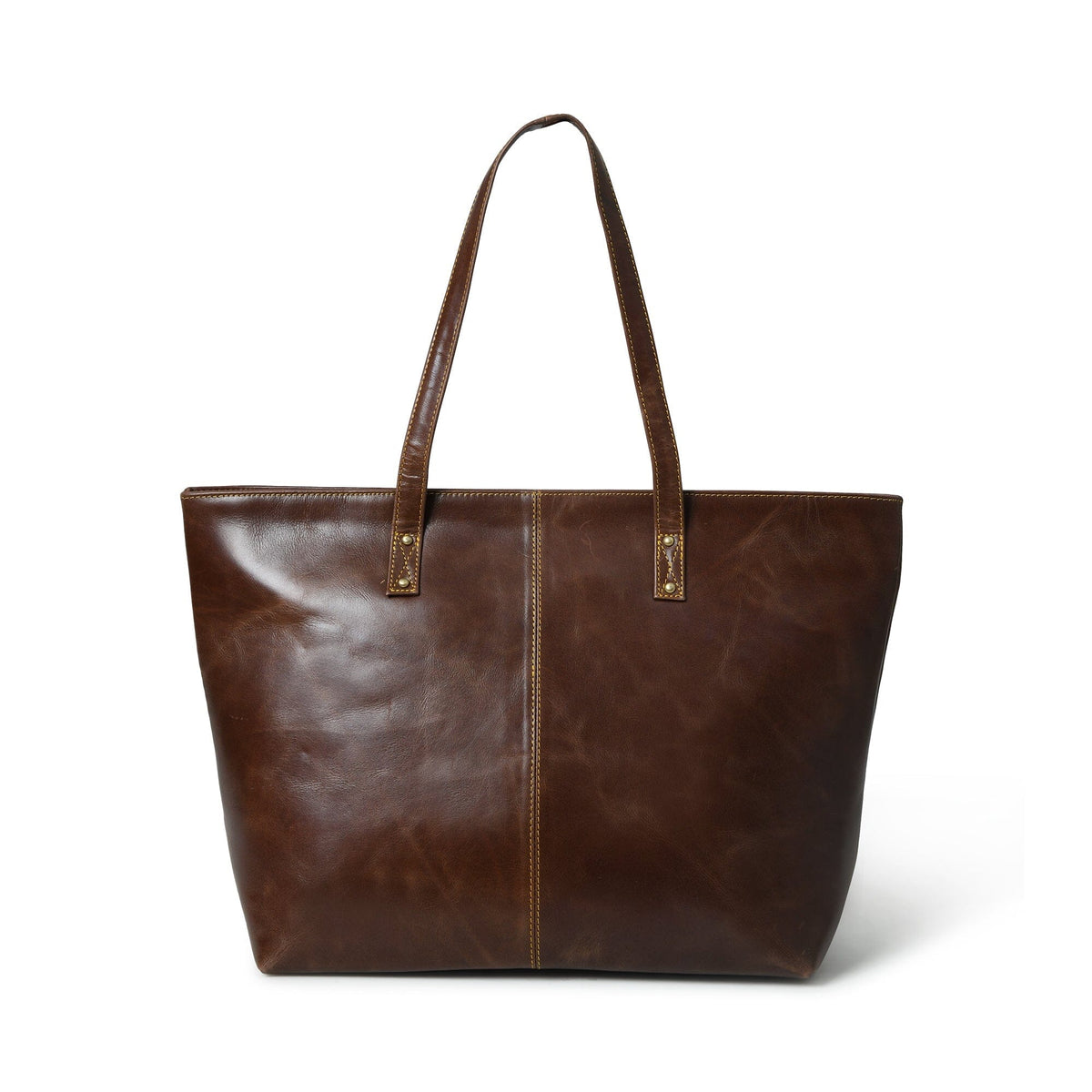 The Kim Tote Bag- Dark Brown Classy Leather Bags