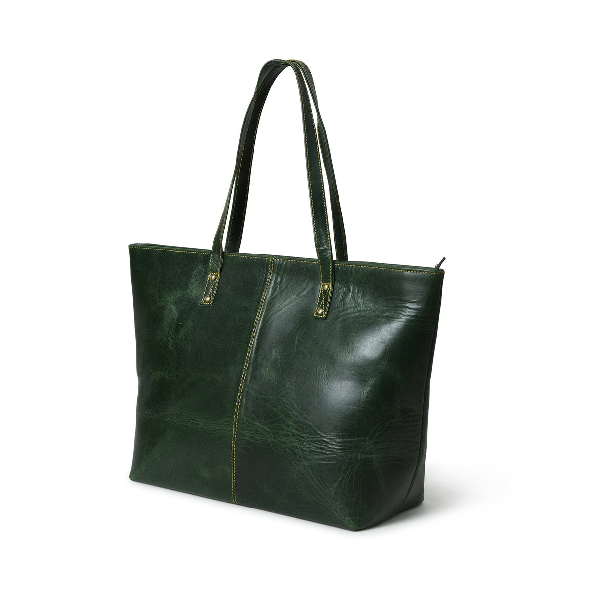 The Kim Tote Bag - Green Classy Leather Bags
