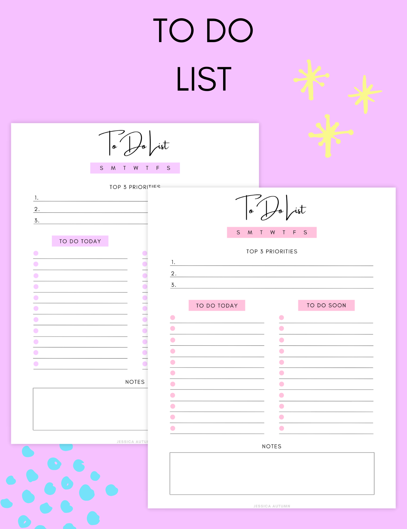 To Do List Jessica Autumn