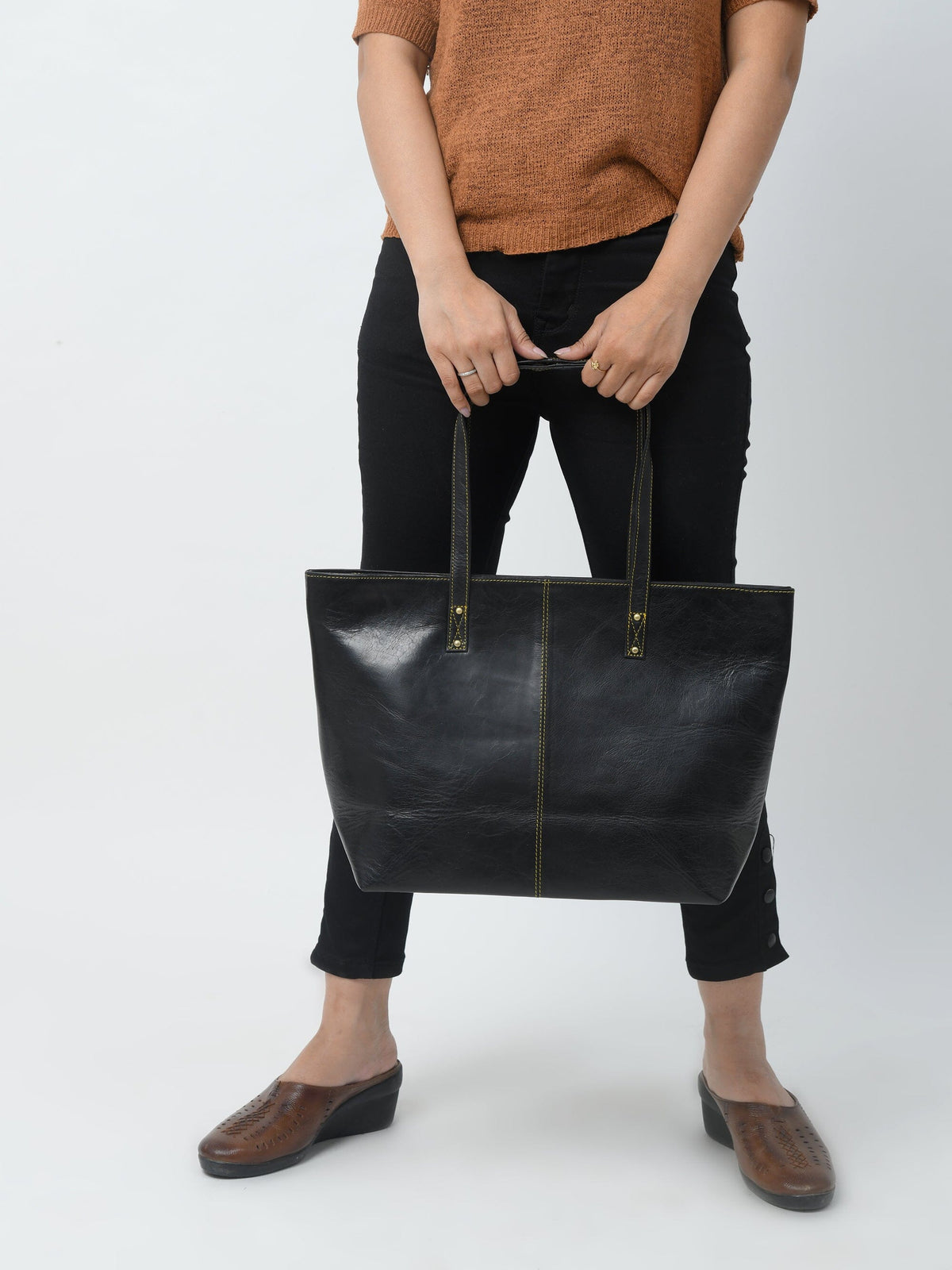 Kim & Blair Combo - Black Classy Leather Bags