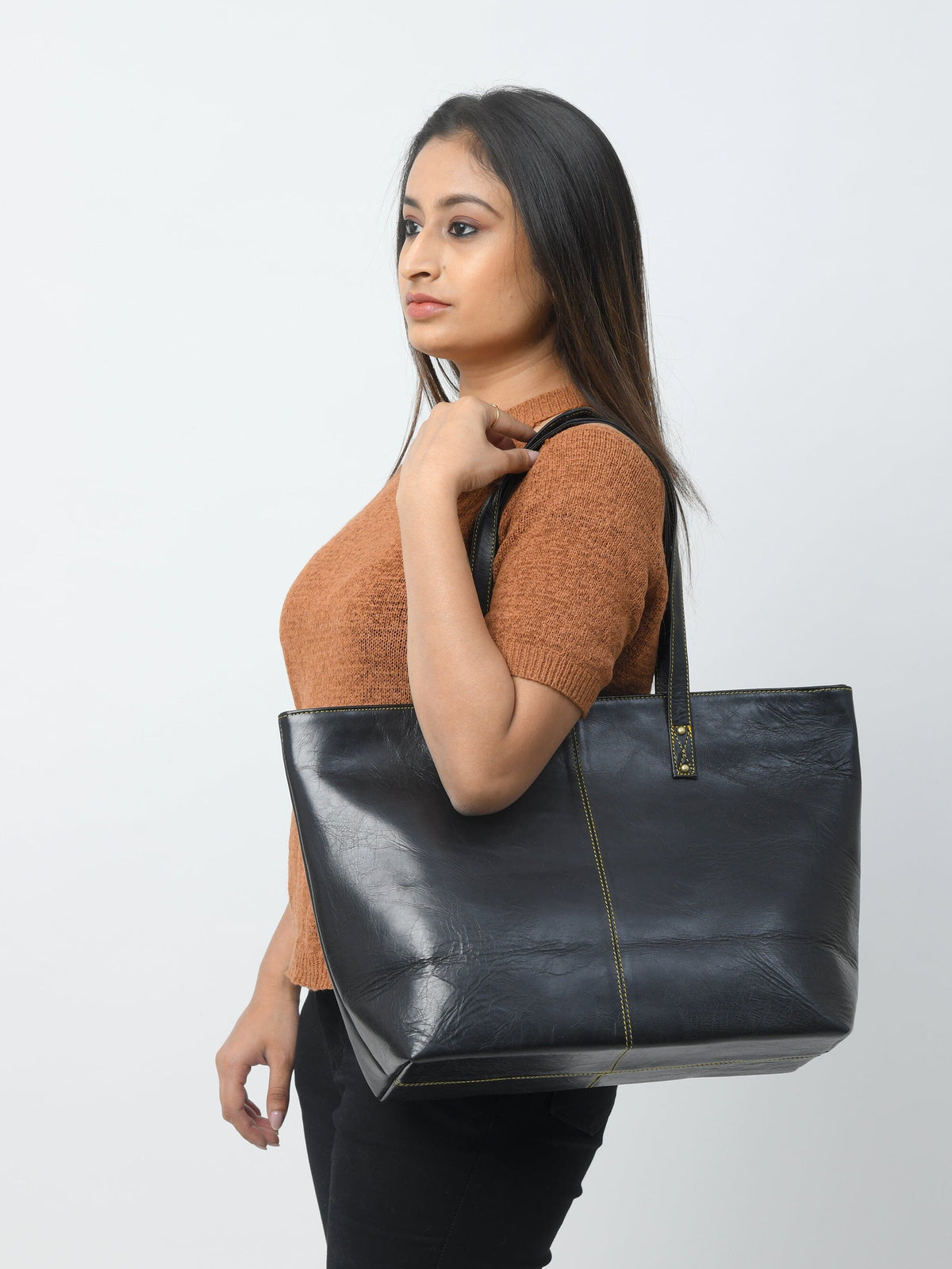 Kim & Blair Combo - Black Classy Leather Bags