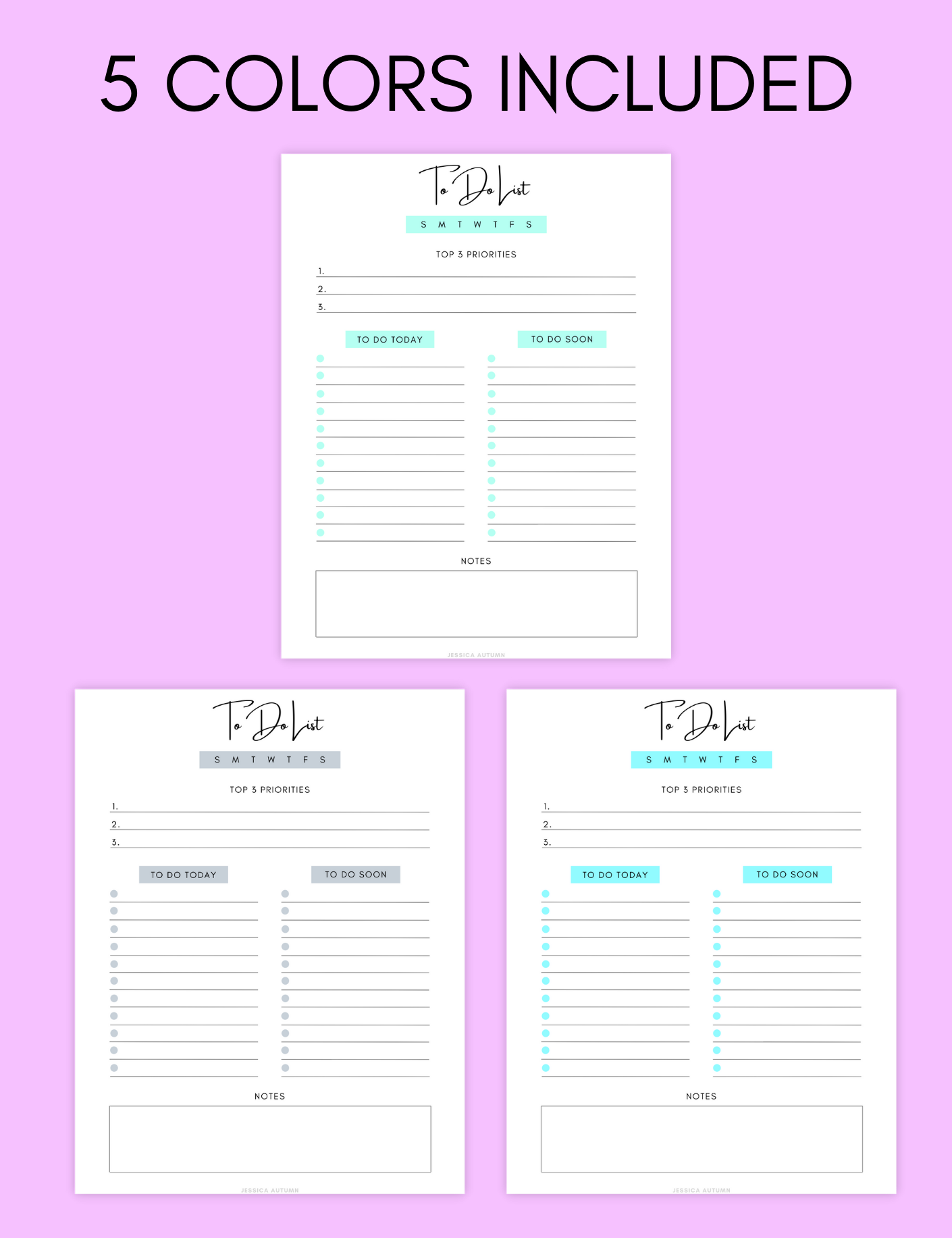 To Do List Jessica Autumn