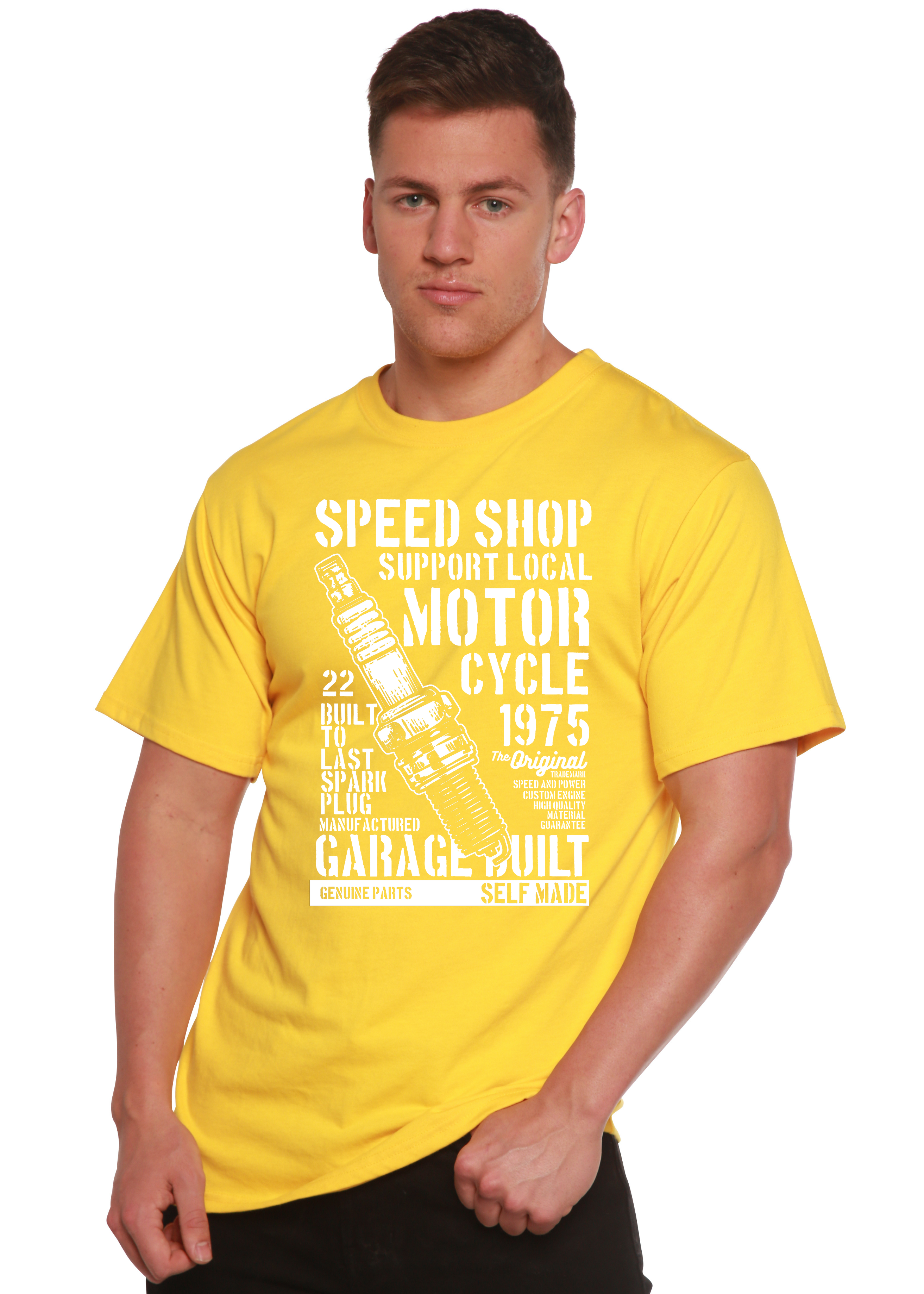 Spark Plug Spun Bamboo® Men's Bamboo Viscose/Organic Cotton Short Sleeve Graphic T-Shirt Spun Bamboo