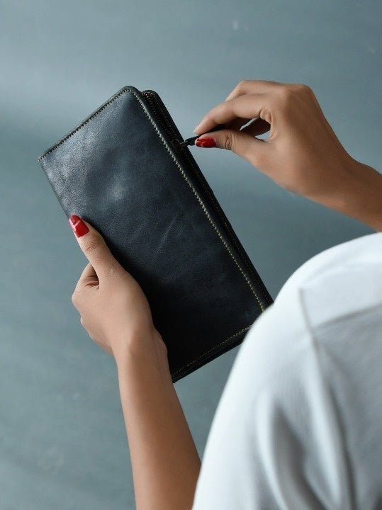 Blair Women's Wallet- Black Classy Leather Bags