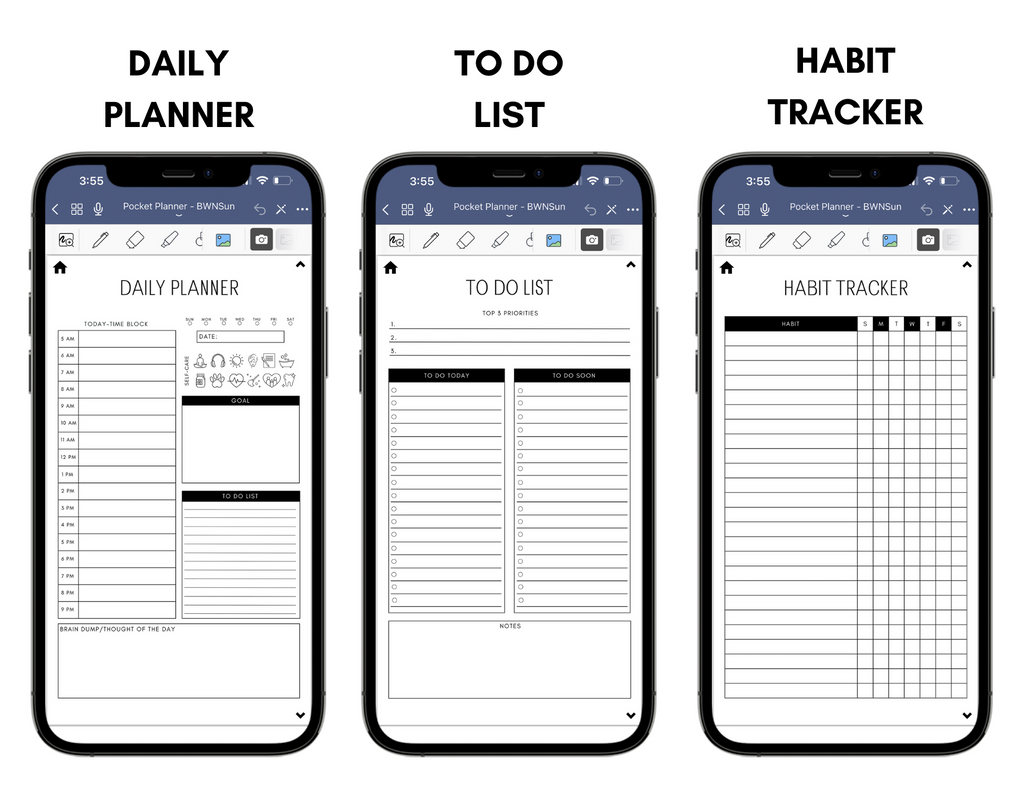 Digital Phone Planner Neutral Jessica Autumn