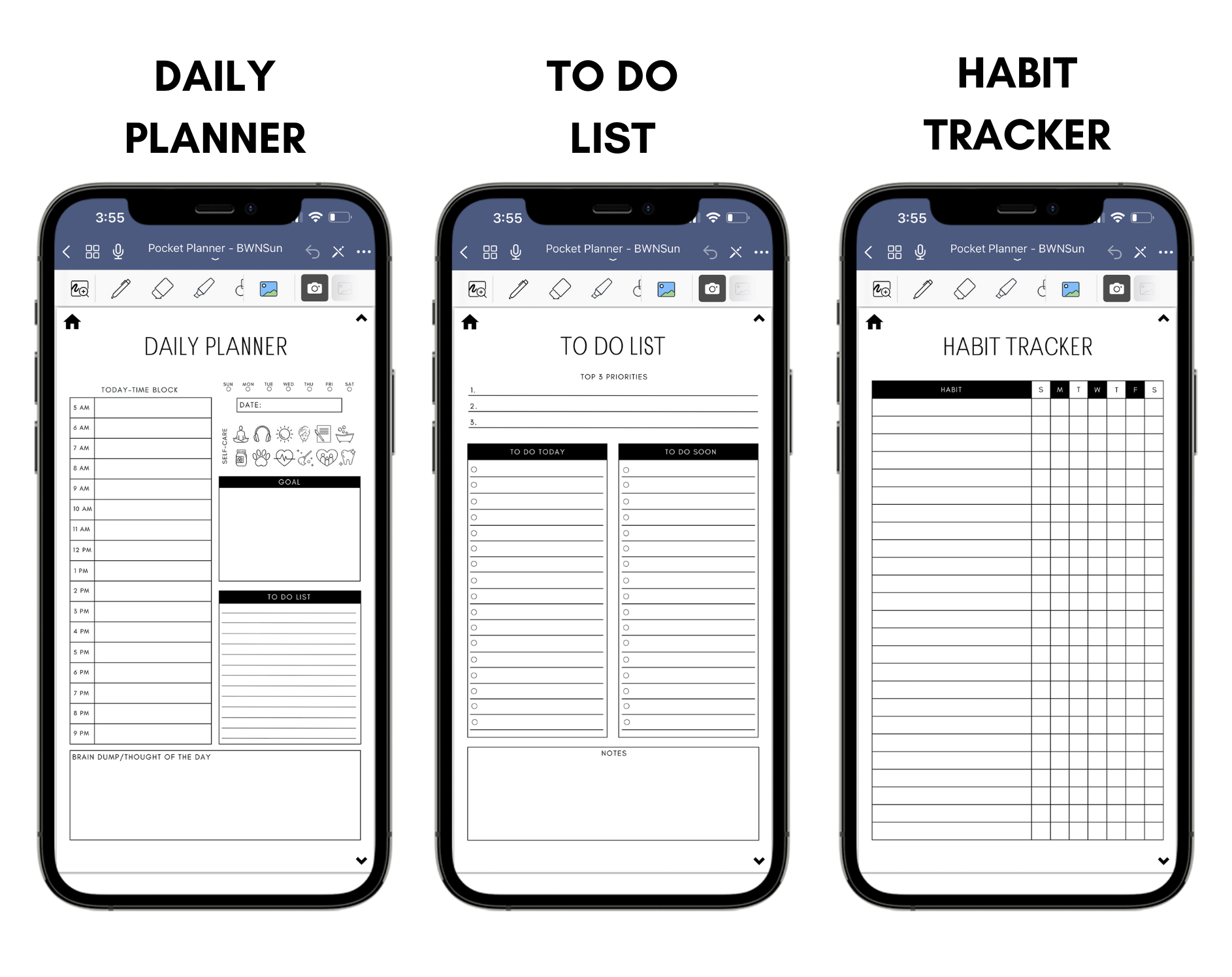 Digital Phone Planner Neutral Jessica Autumn