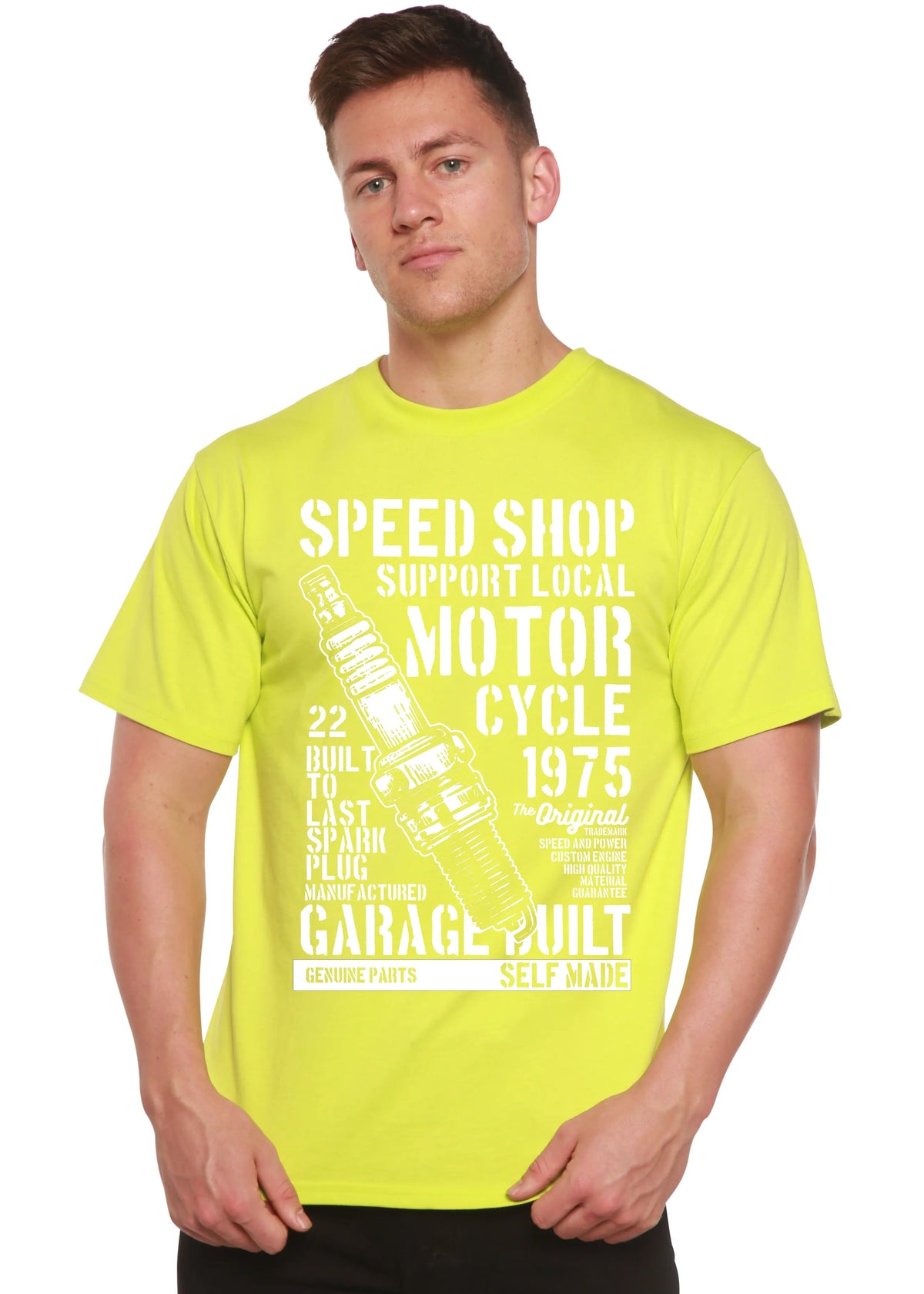 Spark Plug Spun Bamboo® Men's Bamboo Viscose/Organic Cotton Short Sleeve Graphic T-Shirt Spun Bamboo