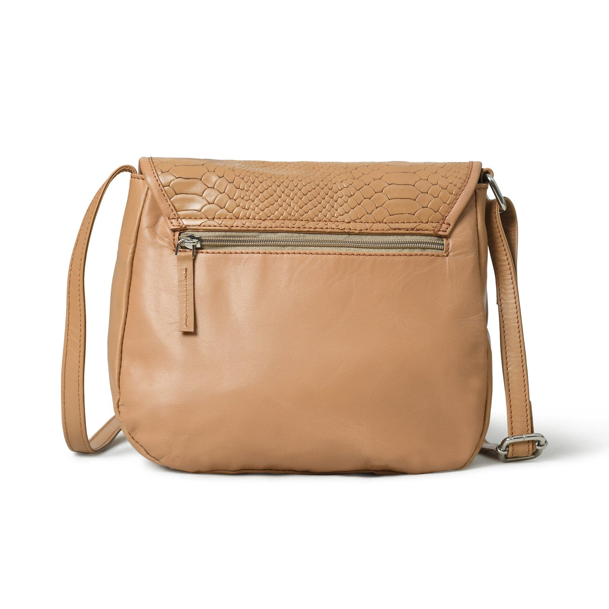 The Croco Satchel- Beige Classy Leather Bags