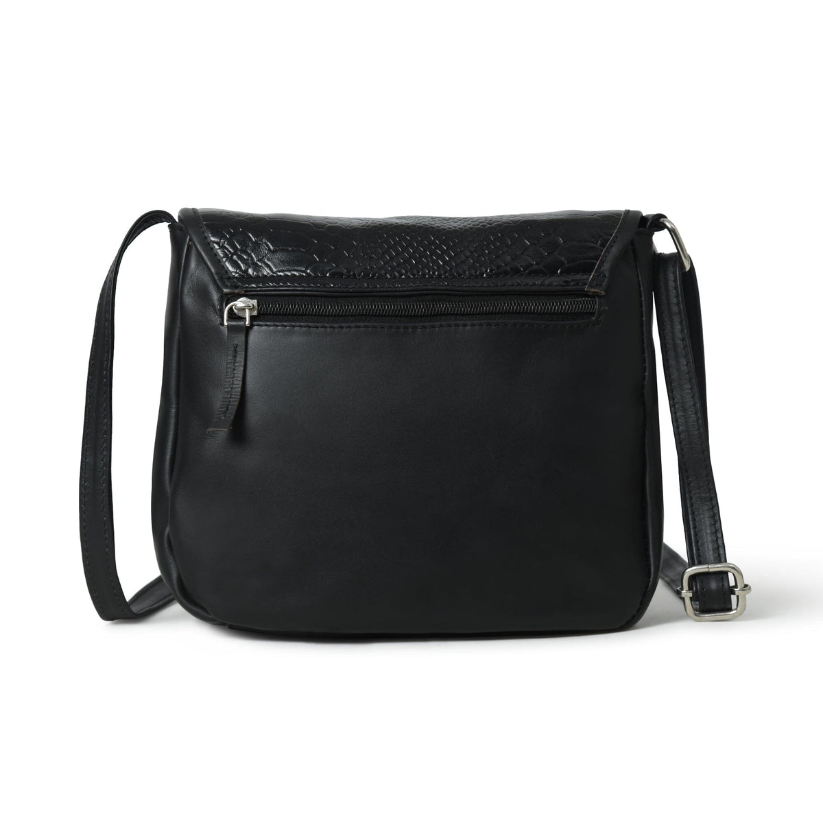 The Croco Satchel- Black Classy Leather Bags