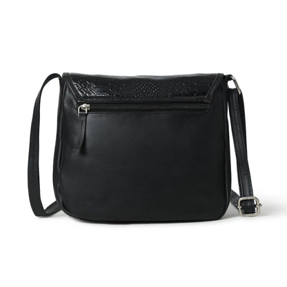 The Croco Satchel- Black Classy Leather Bags