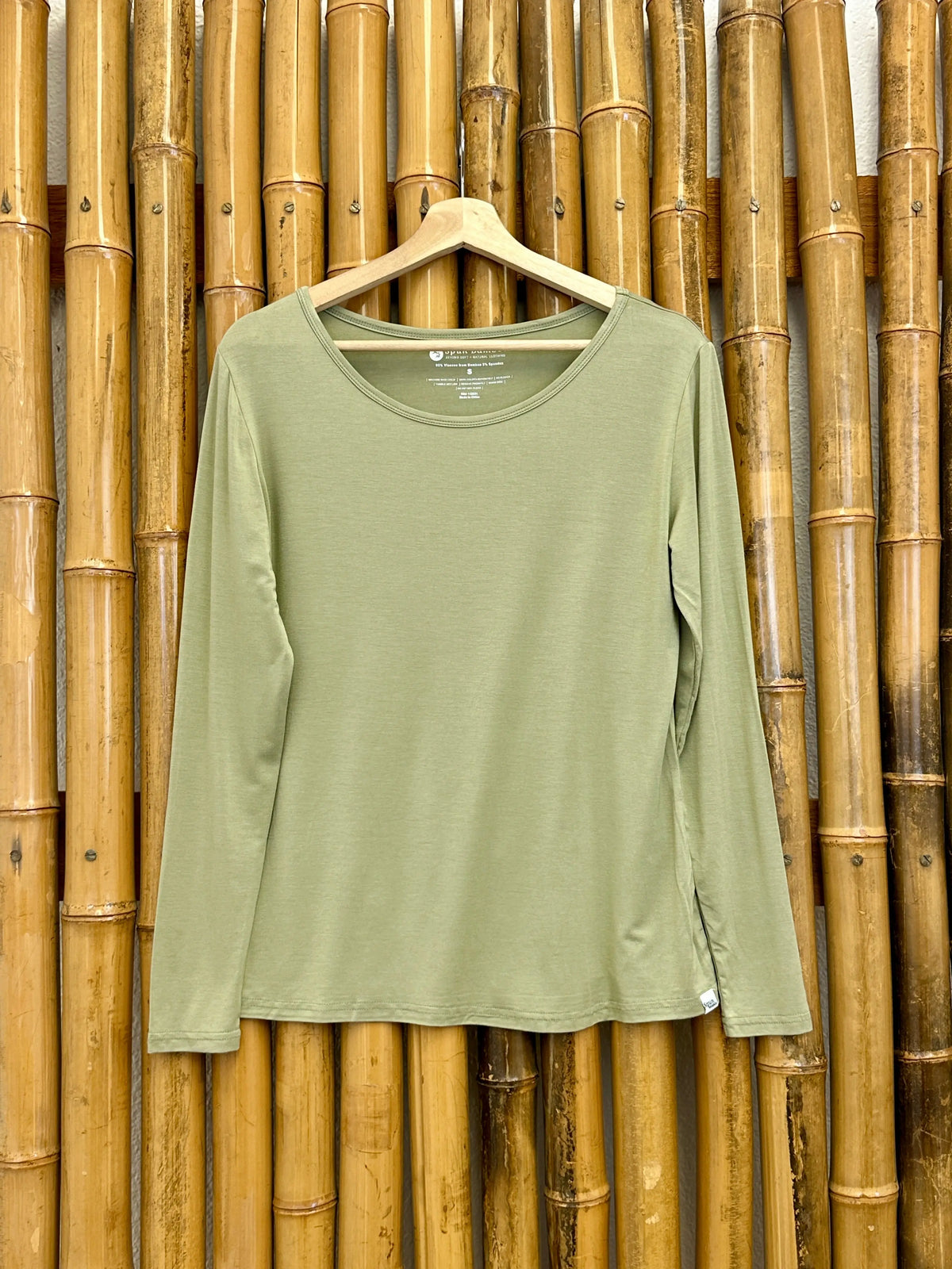 Women's Bamboo Lounge Long Sleeve T-Shirt Spun Bamboo