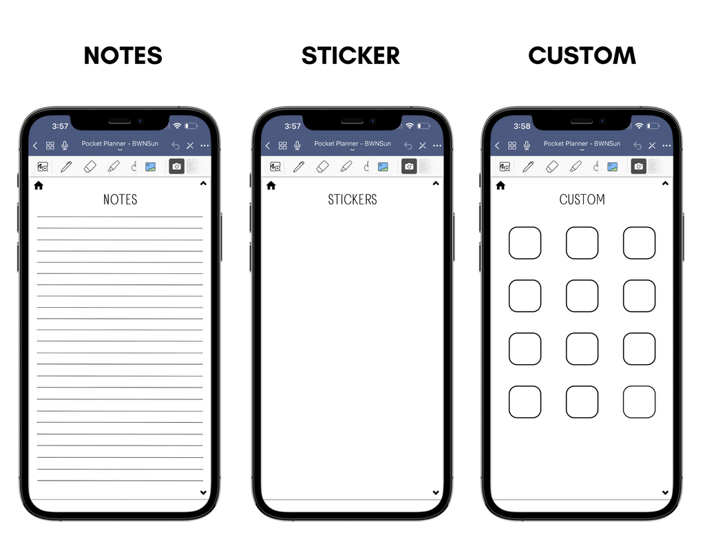 Digital Phone Planner Neutral Jessica Autumn
