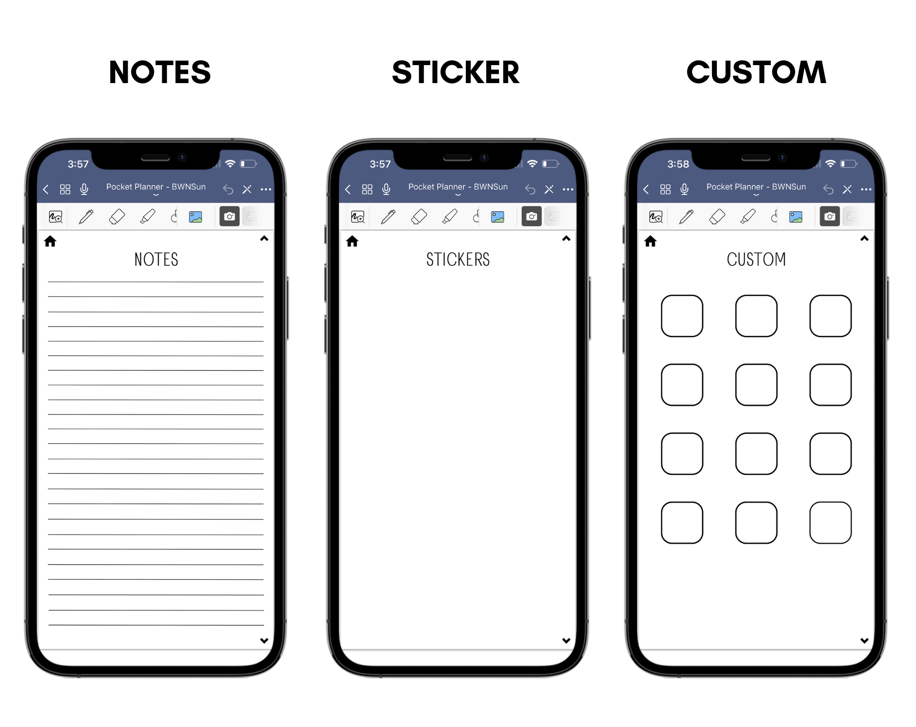 Digital Phone Planner Neutral Jessica Autumn