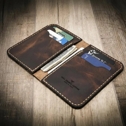 The Tyler Vertical Wallet Bull Sheath Leather