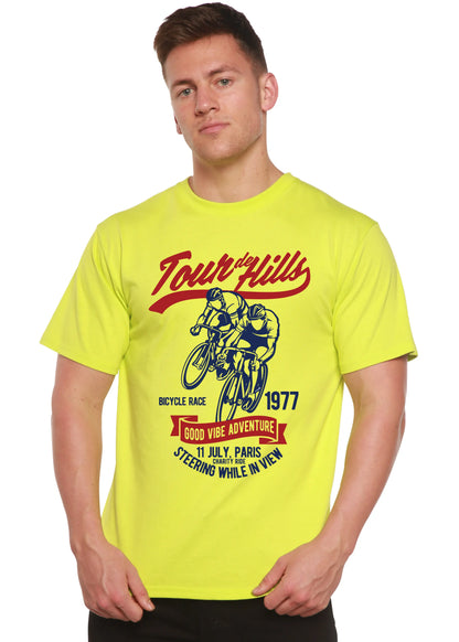 Tour De Hills Spun Bamboo® Men's Bamboo Viscose/Organic Cotton Short Sleeve Graphic T-Shirt Spun Bamboo