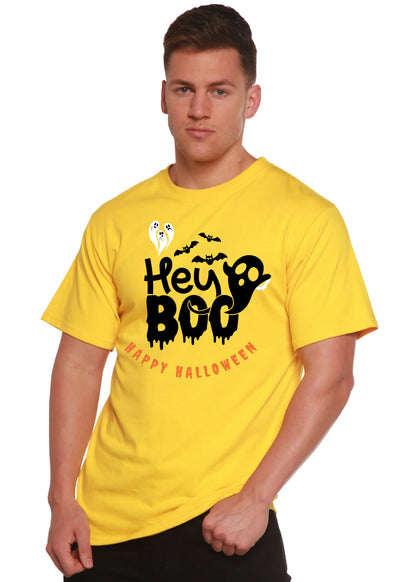 Hey Boo Men's Bamboo Viscose/Organic Cotton Short Sleeve Graphic T-Shirt Spun Bamboo