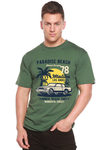 Paradise Beach Spun Bamboo® Men's Bamboo Viscose/Organic Cotton Short Sleeve Graphic T-Shirt Spun Bamboo