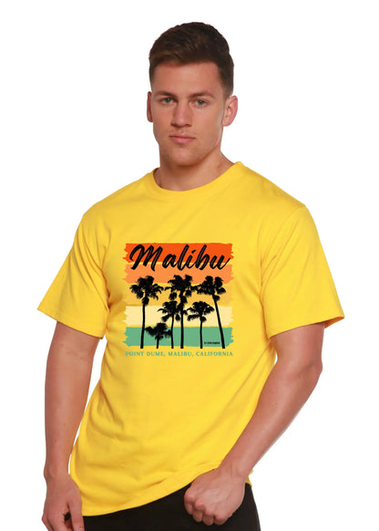 Malibu Unisex Bamboo Viscose/Organic Cotton Short Sleeve Graphic T-Shirt Spun Bamboo