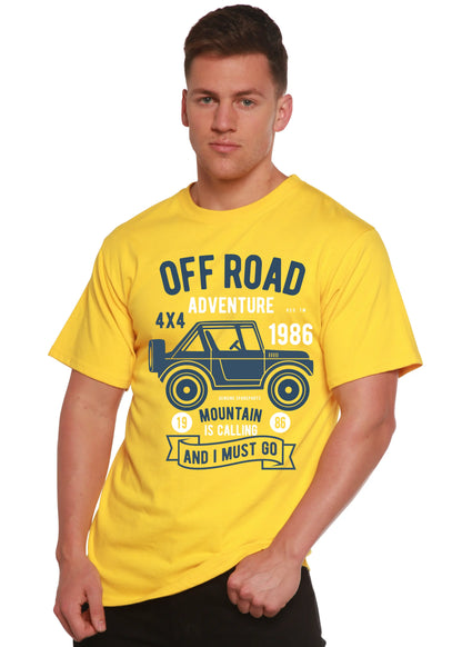Off Road Adventure Spun Bamboo® Men's Bamboo Viscose/Organic Cotton Short Sleeve Graphic T-Shirt Spun Bamboo