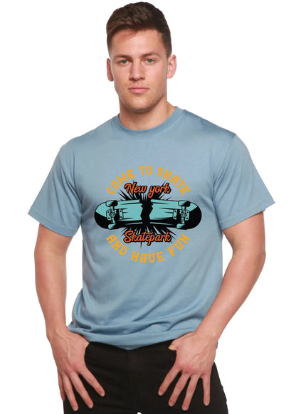 New York Skatepark Men's Bamboo Viscose/Organic Cotton Short Sleeve Graphic T-Shirt Spun Bamboo