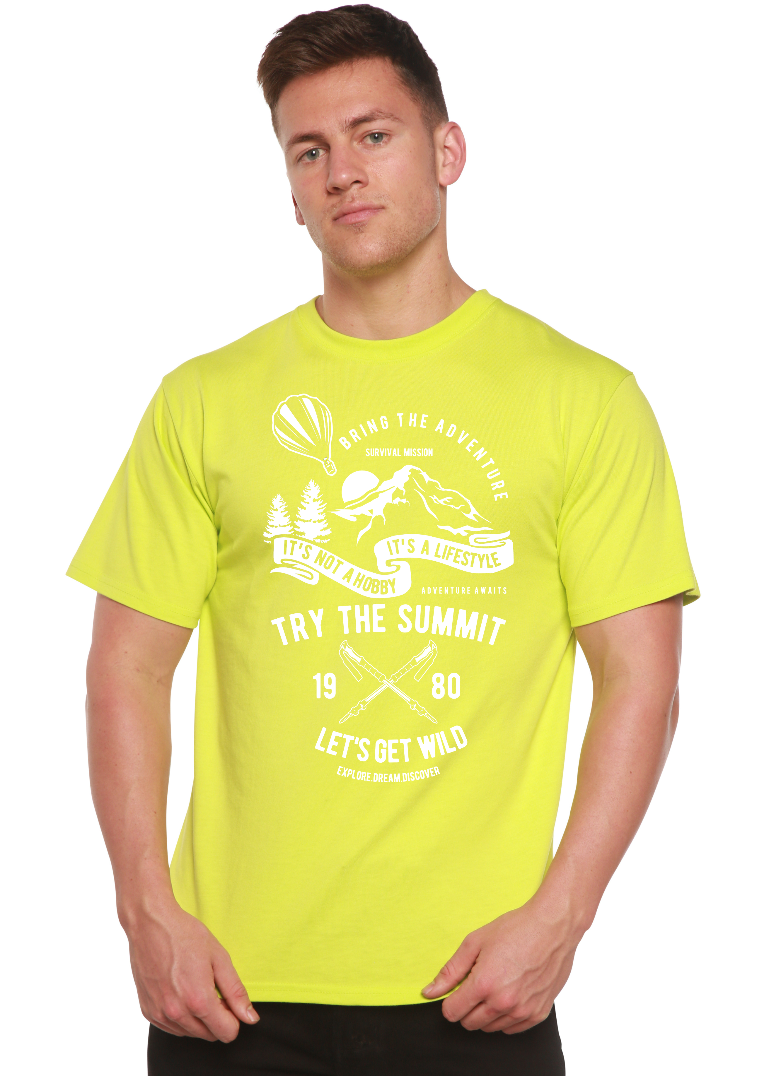 Try The Summit Spun Bamboo® Men's Bamboo Viscose/Organic Cotton Short Sleeve Graphic T-Shirt Spun Bamboo