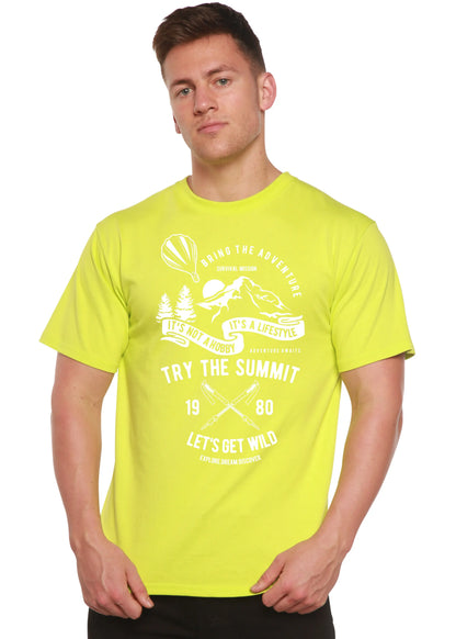 Try The Summit Spun Bamboo® Men's Bamboo Viscose/Organic Cotton Short Sleeve Graphic T-Shirt Spun Bamboo
