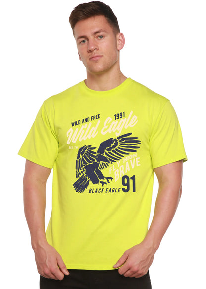 Wild Eagle Spun Bamboo® Men's Bamboo Viscose/Organic Cotton Short Sleeve Graphic T-Shirt Spun Bamboo