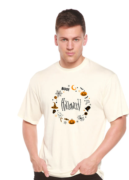Bool Halloween Men's Bamboo Viscose/Organic Cotton Short Sleeve Graphic T-Shirt Spun Bamboo