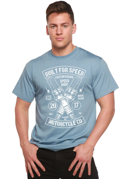 Built For Speed Men's Bamboo Viscose/Organic Cotton Short Sleeve Graphic T-Shirt Spun Bamboo