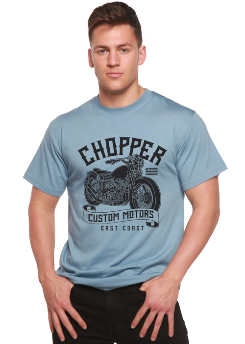 Chopper Custom Motors Men's Bamboo Viscose/Organic Cotton Short Sleeve Graphic T-Shirt Spun Bamboo