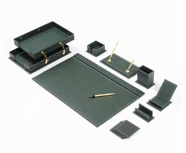 MOOG Classic Desk Organizer - Brown - 12 PCS Moogdesk