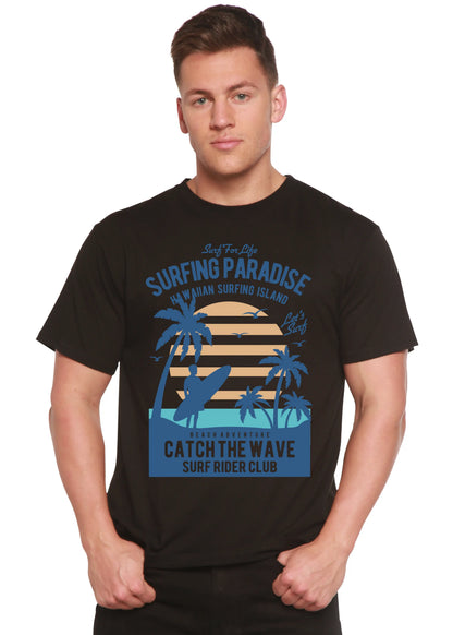 Surfing Paradis Spun Bamboo® Men's Bamboo Viscose/Organic Cotton Short Sleeve Graphic T-Shirt Spun Bamboo
