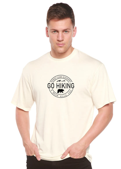 Go Hiking Men's Bamboo Viscose/Organic Cotton Short Sleeve Graphic T-Shirt Spun Bamboo