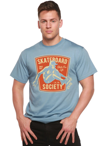 Skateboard Society Men's Bamboo Viscose/Organic Cotton Short Sleeve Graphic T-Shirt Spun Bamboo