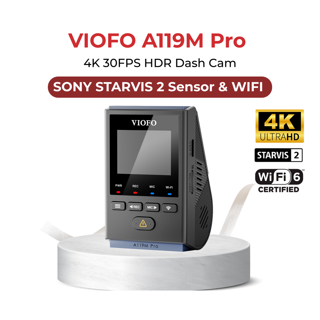 VIOFO A119M Pro 1CH 4K 30FPS HDR Dash Cam BlackboxMyCar