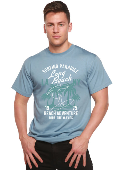 Beach Adventure Men's Bamboo Viscose/Organic Cotton Short Sleeve Graphic T-Shirt Spun Bamboo